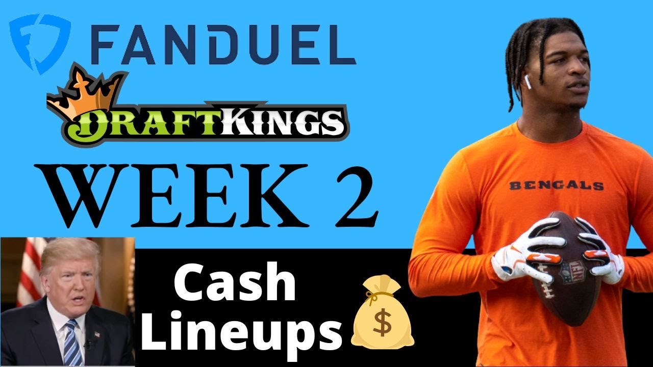 NFL DFS Week 2 DraftKings and FanDuel Cash Lineups: Daily Fantasy Strategy