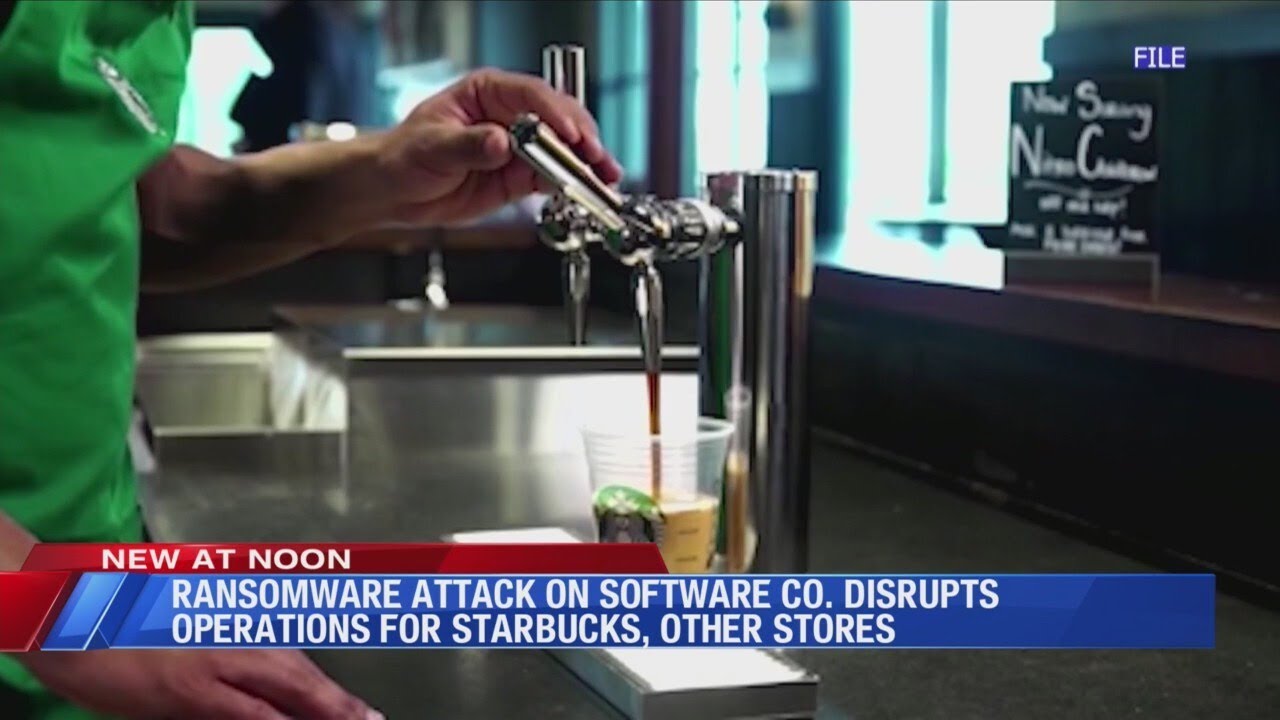 Ransomware attack disrupts operations for Starbucks, other stores