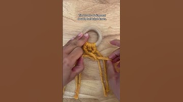 How to make a DIY macrame coaster