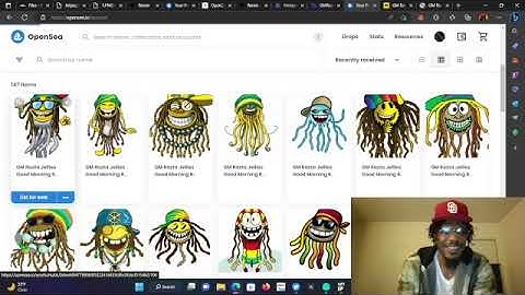 ERC1155 Contract Minted Live by RootCee GM Rasta Jellie