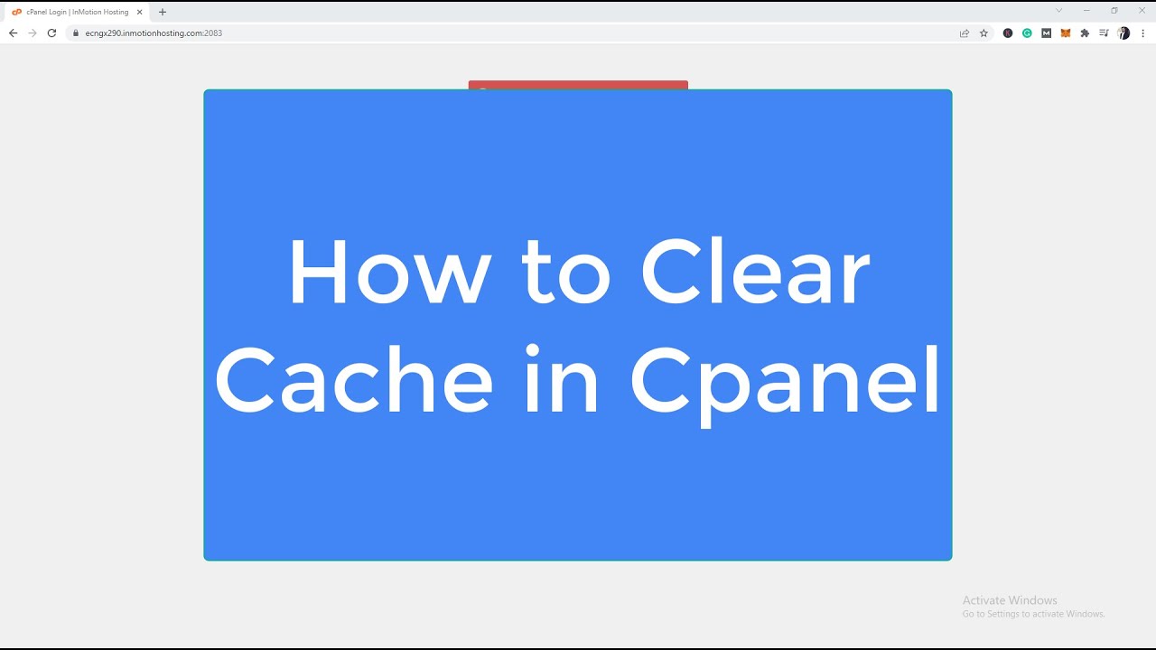 how-to-clear-cache-in-cpanel-2022-urdu-hindi-youtube