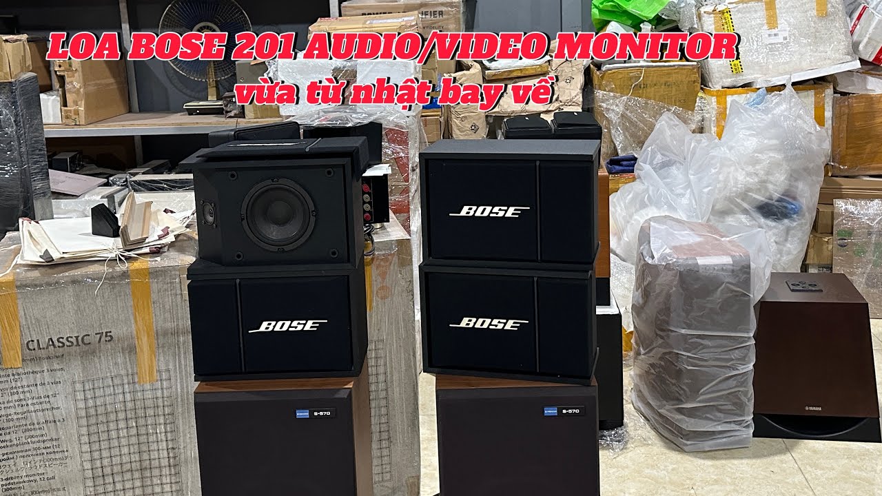 LOA BOSE 201 AUDIO / VIDEO MONITOR vừa từ nhật về - YouTube