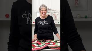 DIY A Quilt As You Go Tree Skirt! #christmasdiy #sewing #shabbyfabrics