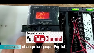 keyence PLC change language ganti English