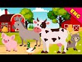 Find a tail for a farm animal. Learn farm animals. Animal name &amp; sound