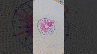 🏵Beautiful Circle Design Embroidery🏵 | Easy Hand Embroidery Pattern for Beginners#diy#art#shorts