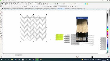 Corel Draw Tips & Tricks Draw a Herringbone pattern Part 5 CUT