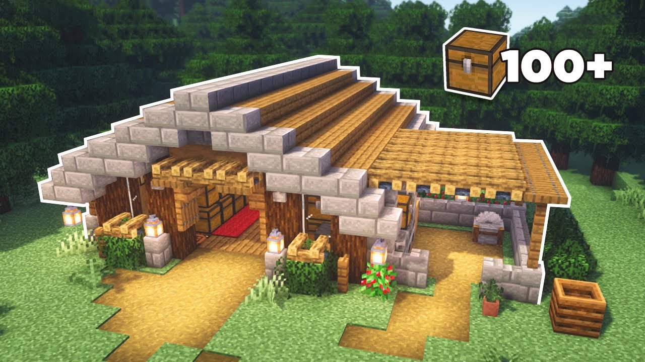 100+ CHESTS! Storage House | Minecraft Tutorial