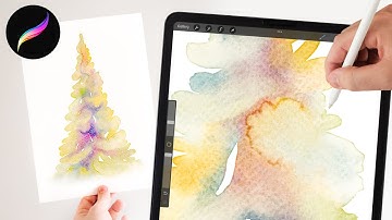 how to do realistic watercolor blending in procreate. Abstract watercolor painting effects