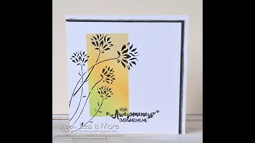 How to add faux layers on a one layer card - tutorial