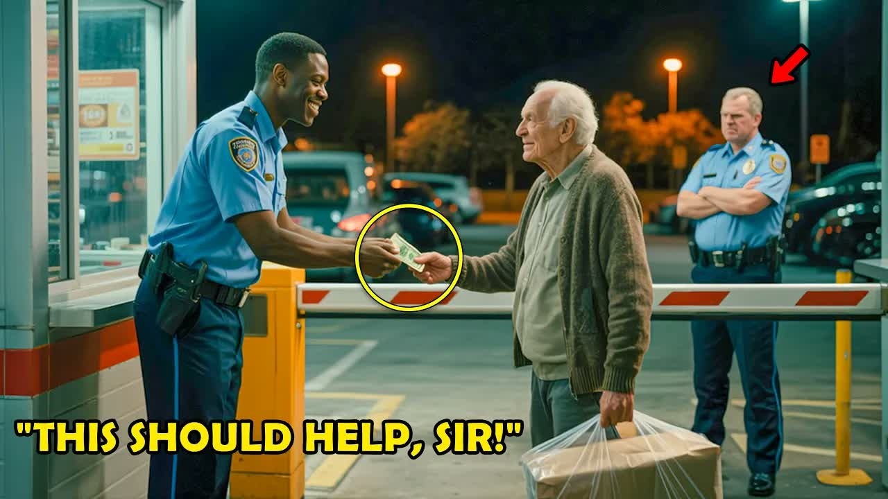 Black Security Guard Pays the Parking Fee for an Old Man, Not Knowing He’s a Billionaire