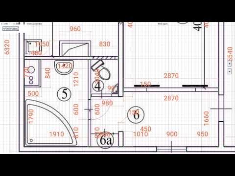 Установка дверей и проёмов на чертеже проекта ремонта квартиры - lineika.su