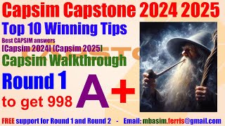 How to win CAPSIM round 1 to round 8 answers Capsim 2026 ROUND 1 [top result 999] - Best free guide