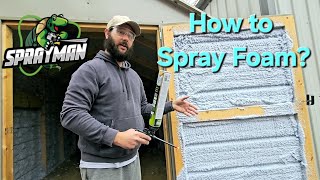 How to Spray Foam Insulate with Sprayman Spray Foam Insulation? #diy #insulation