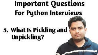 what is pickling and unpickling |python|python interview questions|python question #python