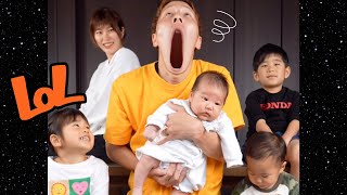 【Funny Dad🕺🎉】 Yoshipapa's funny video🥳🥳🥳#longvideo#よしパパ#baby #dad#checkitout 👍　#happening💥