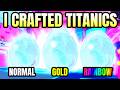 I Crafted Titanics in The Combine O Matic Machine on Pet Simulator 99 (Roblox)