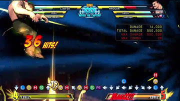 MvC3 Trish and C.Viper combo 1,003,500 DMG normal tag in no X Factor