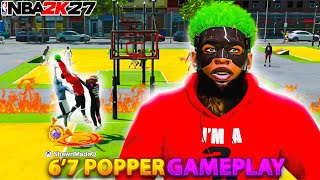 I Took My 6’7 POPPER To The Park… 7’0 Centers Couldn’t Get A Board!😭