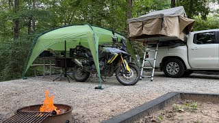 Eureka Tagalong Shelter Review | Great for Motorcycle Camping