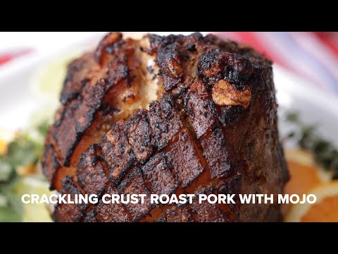 Crackling Crust Roast Pork with Mojo