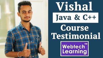 Vishal Chauhan Java & C++ Testimonial at WebtechLearning - Web Education Academy