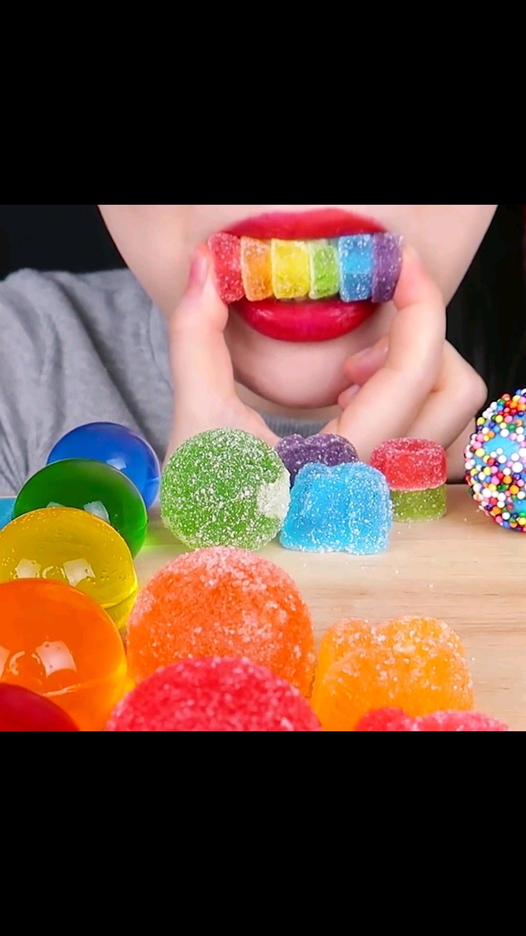 ASMR RAINBOW POP IT, FROZEN NIK-L-NIP, KOHAKUTO 무지개 팝잇, 무지개 코하쿠토 닉클립 #shorts #mukbang #asmr #food