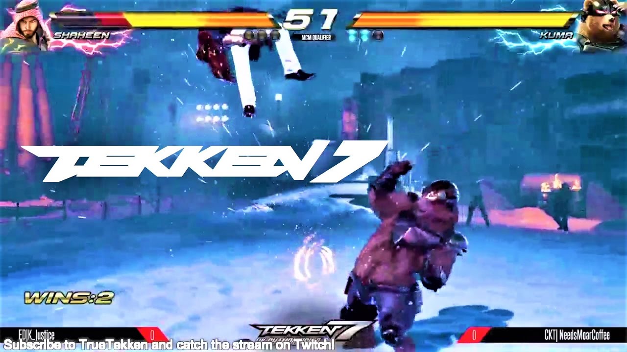 TEKKEN 7 (PS4) KUMA (ARMOURED) VS SHAHEEN PS4 GAMEPLAY