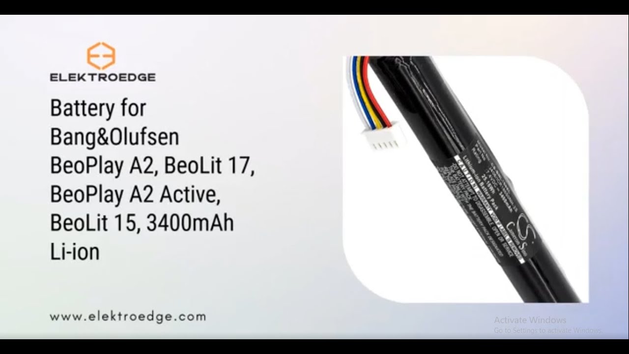 Akku 2600mAh für Bang & Olufsen Beolit 15,Beolit 17,BeoPlay A2,BeoPlay A2 Active