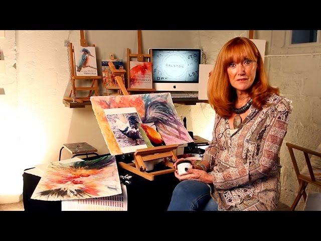 Jean Haines at Jackson's - Daniel Smith Watercolour Ground class=