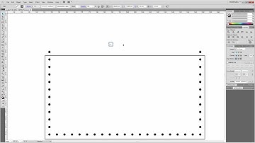 Create stitching holes for leather patterns in Adobe Illustrator.