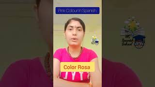 Spanish Colours / Learn Pink Colour In Spanish / Daily Words #youtube #spanishlessons #learnspanish