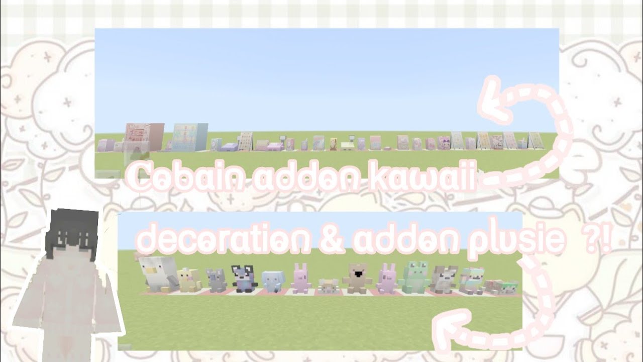 Review addon azumie plusie & kawaii decoration?? ☁️🎀! [ link download ...