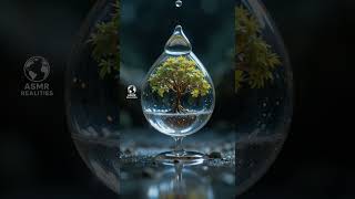 【ASMR】💧 Tree of Life in a Floating Water Drop ✨ Nature’s Whisper & Cosmic Calm