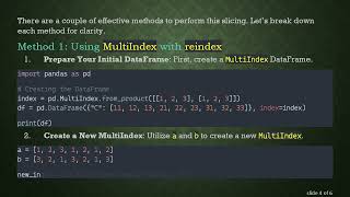 Slicing Data in Pandas with MultiIndex for Repetitive Values