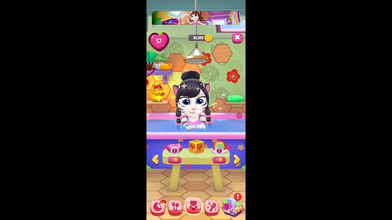 Talking Angela Cat Playing 🎮💫 