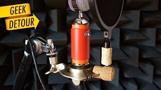 Diy Pop Filter Cork Mount For Blue Spark And Blue Yeti
