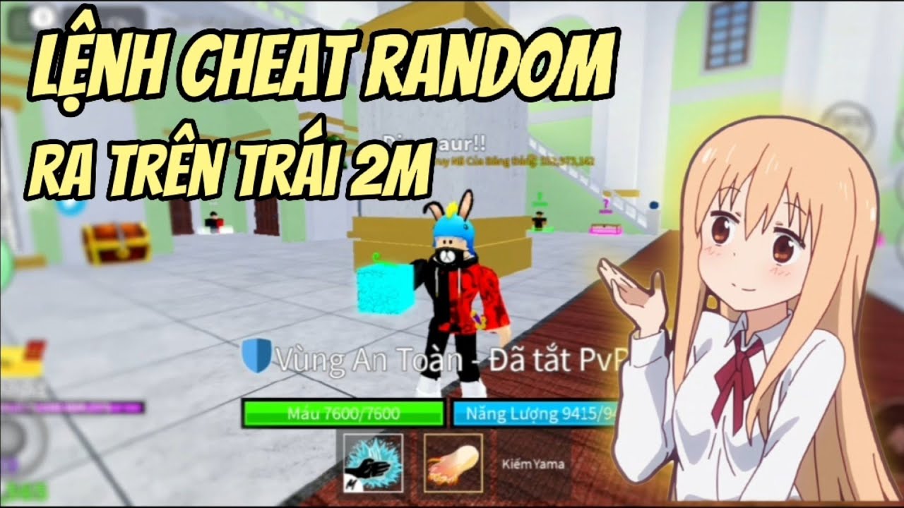 Roblox - lệnh random ra fruit trên 2m | blox fruit - YouTube