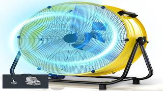 MEPTY 30 Inch Industrial Drum Fan 14000 CFM High Velocity Floor Fan 550W