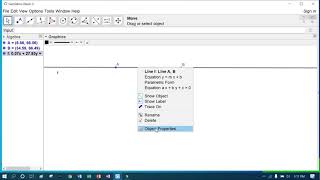 Basic Knowledge About Line in GeoGebra
