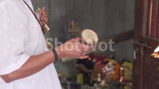 Hindu Prayer Ritual   Indian Stock Footage   SHOTWOT   Copyright Free Video screenshot 5