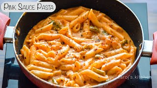 Pink Sauce Pasta | Red & White Sauce Pasta | Mixed Sauce Pasta |  SarojKitchen