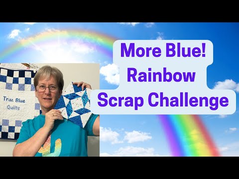 ANOTHER blue block for the Rainbow Scrap Challenge 2025