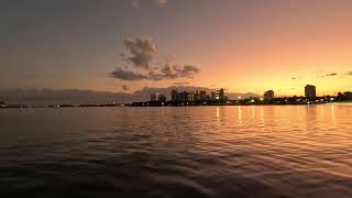 sunset at anchor in St Pete