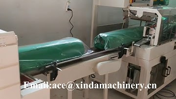 Automatic maxi roll tissue paper heat shrink wrapping machine