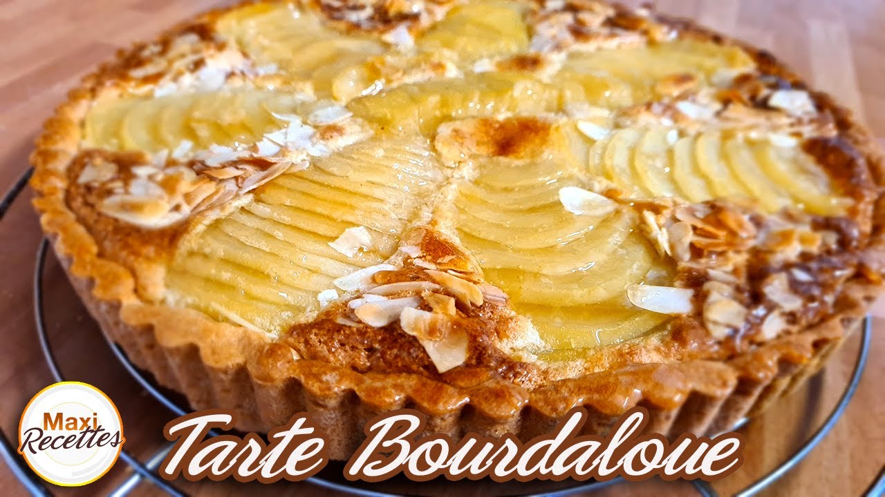 Tarte Bourdaloue Poires Amandes Recette Facile et Rapide