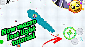 NEW FAST LIGHT MACRO TUTORIAL *NO*ROOT +EPIC MOMENTS (AGARIO MOBILE)