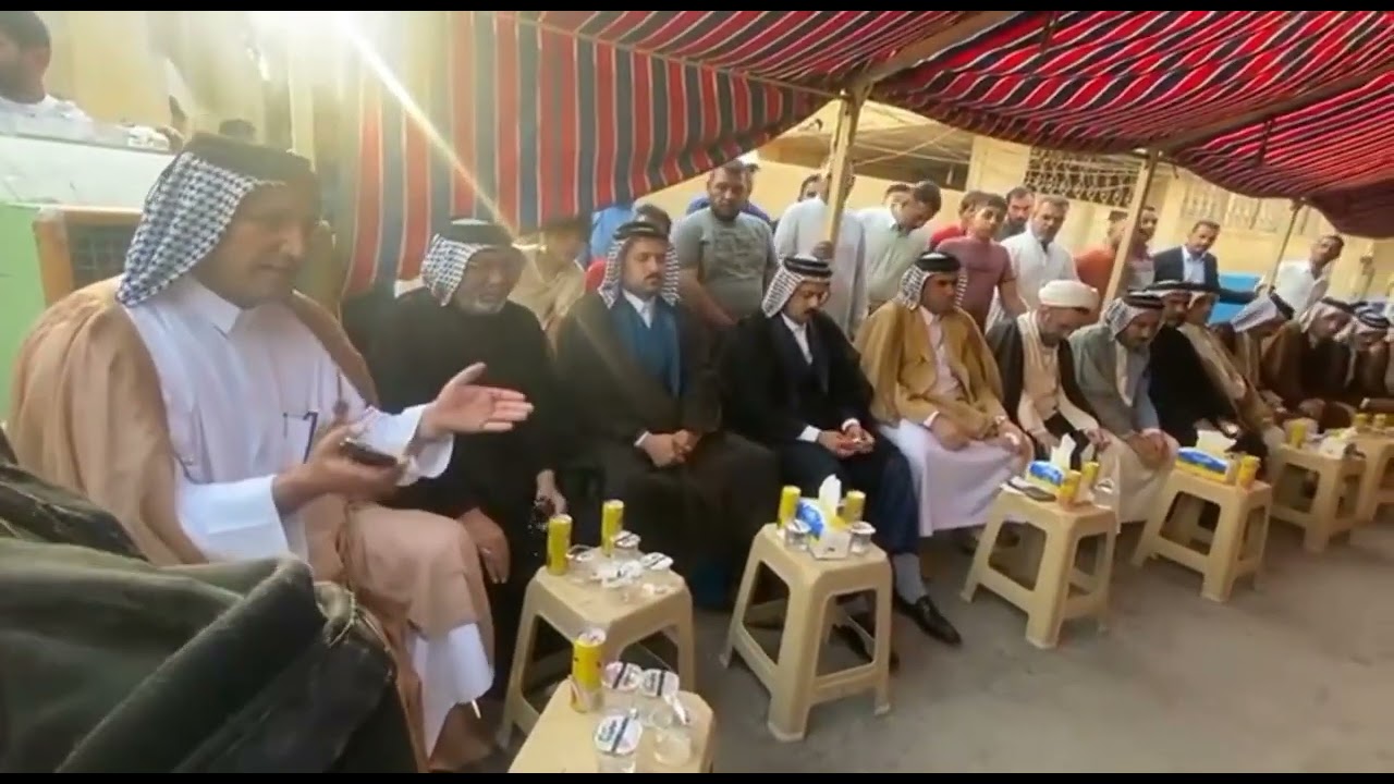 بحضور الأمير علي احمد ال حاتم الحسن امير بني حسن تم الصلح والتراضي بين عشائر ال جعيفر  وعشائر غرير