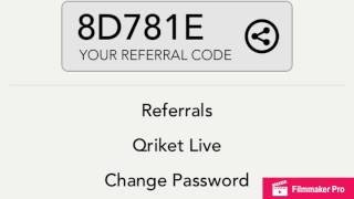 Qriket referral code screenshot 3