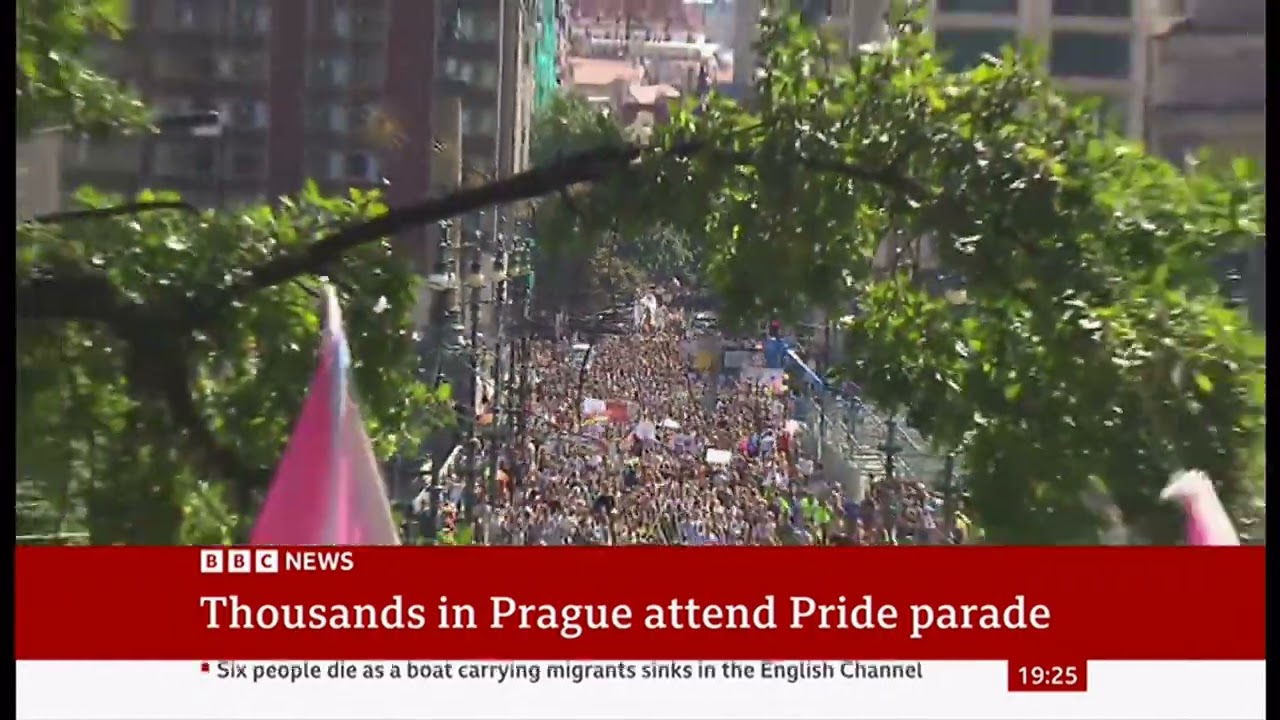 Prague Pride culminates with parade through city centre (Czech Republic)